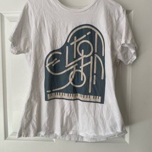 Large Elton John t-shirt.